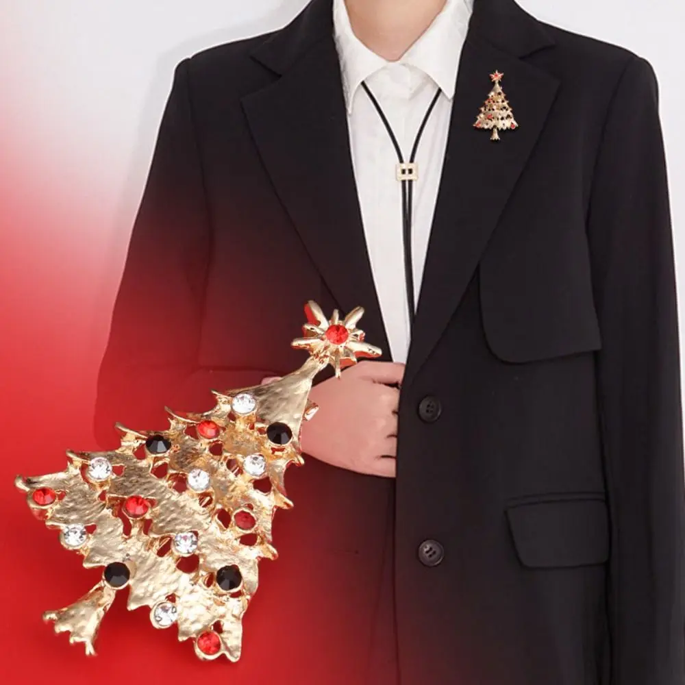 الكورية نمط المينا حجر الراين دبابيس سانتا كلوز إكليل عيد الميلاد بروش الملابس والاكسسوارات طوق دبوس شجرة عيد الميلاد بروش