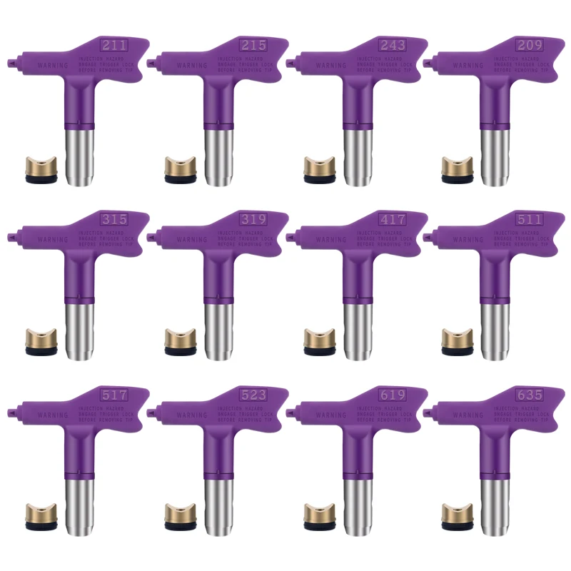 Airless Pintura Pulverizador Bico Pontas Grupo Pontas de Pulverização Reversíveis Peças de Máquinas de Pulverização Pistola de Pulverização Ferramentas Elétricas