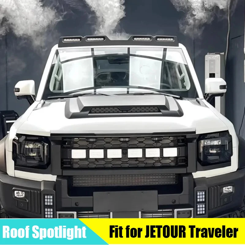 Roof Spotlight Fit for Chery JETOUR Traveler T2 2023 Modification Off-road Defender Model LED Searchlight Exterior Trim Parts