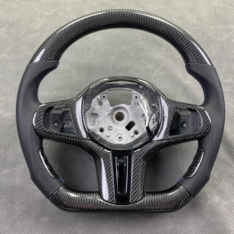 Customized M Sport Carbon Fiber Leather Steering Wheel for BMW G30 G11 G12 G20 G31 G38 G05 G21 G82 G80 G02 X3 G01 M3 M4 M5