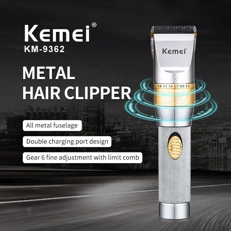 Kemei Ultra-Quiet Baby Hair Clippers Electric Kids Cordless Hair Trimmer Hair Cutting Machine Low Noise Design Adjustable Blade