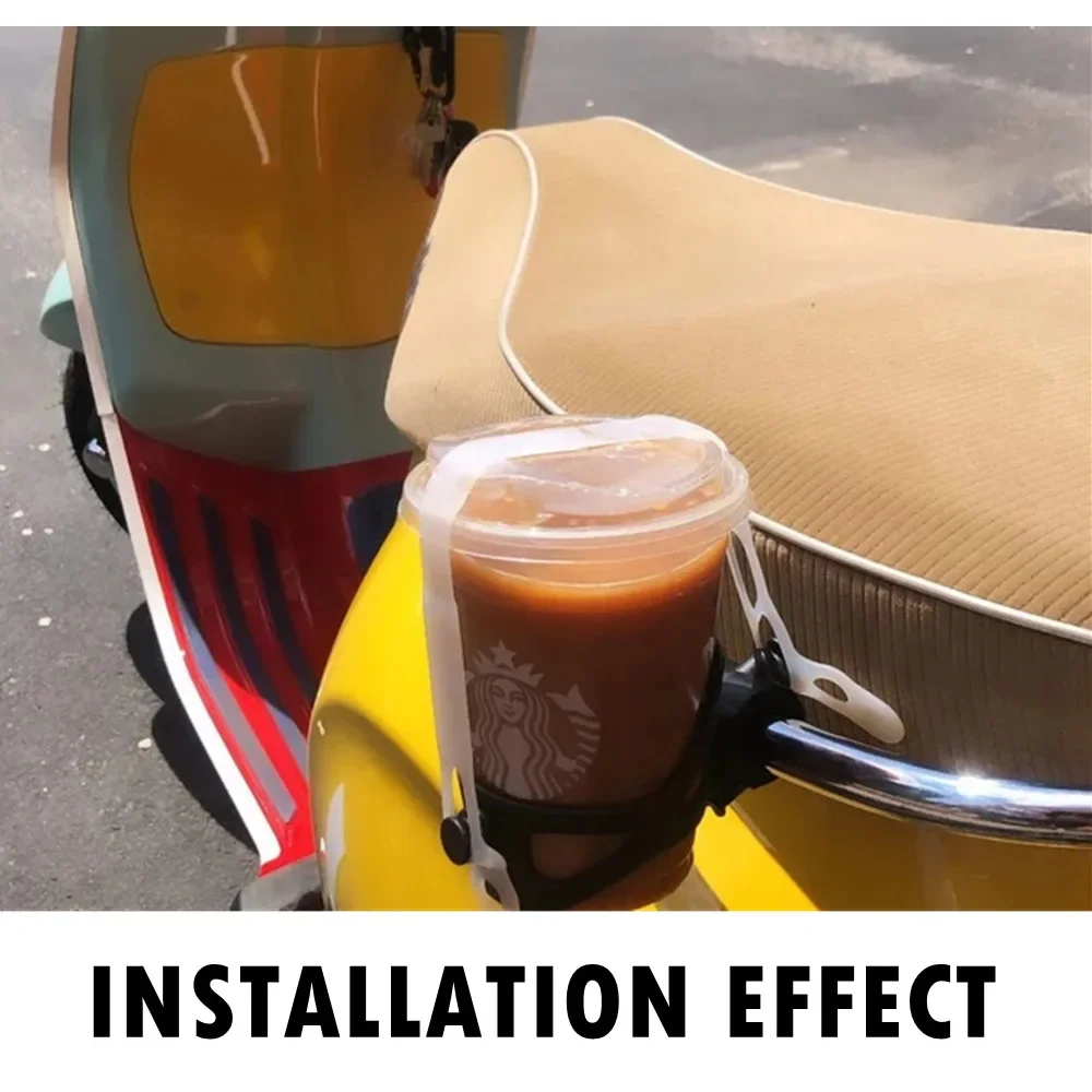 Soporte para taza de manillar de bicicleta Vintage, soporte multiusos para café/té/botella para ciclismo, portavasos de agua para bicicleta urbana