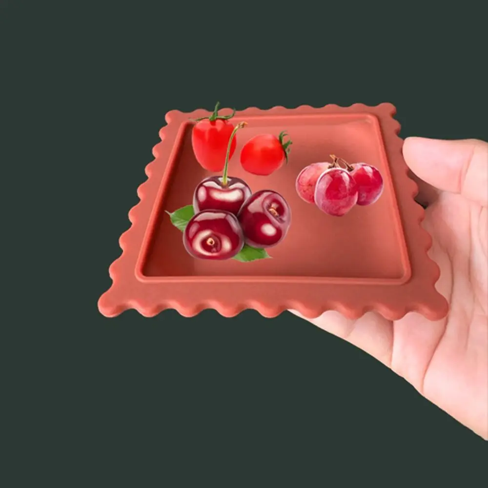 

Creative Silicone Biscuit Shape Spoon Pad Heat Resistant Antifouling Placemat Square Soft Spoon Mat Spatula