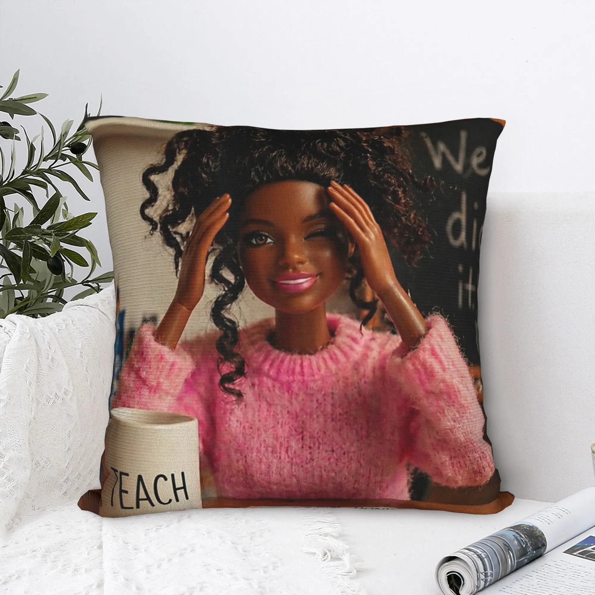 Pillow Case Made It to May Teacher Girls Meme Last Day of School Comfy  Pillow Cover For Sofa Home Decor Vintage Pillowcases