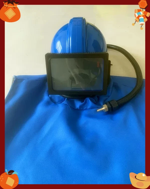 Supplied Air Sandblasting Safety Helmet Blasting Hood with Face Shield for Abrasive Blasting