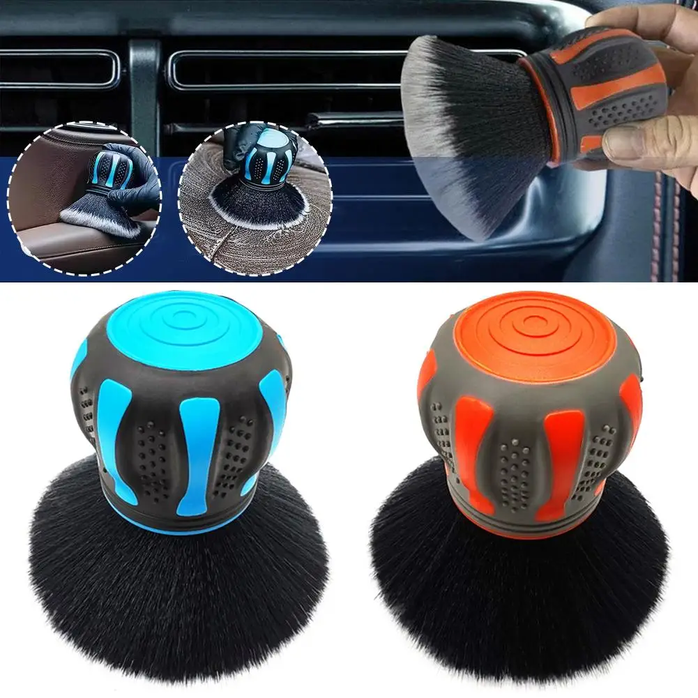 1 Uds. Cepillos para detalles de coches, cepillo de cerdas suaves para Interior de automóvil, limpiador de polvo para salida de aire, herramienta de eliminación de polvo, limpieza Interior de coche