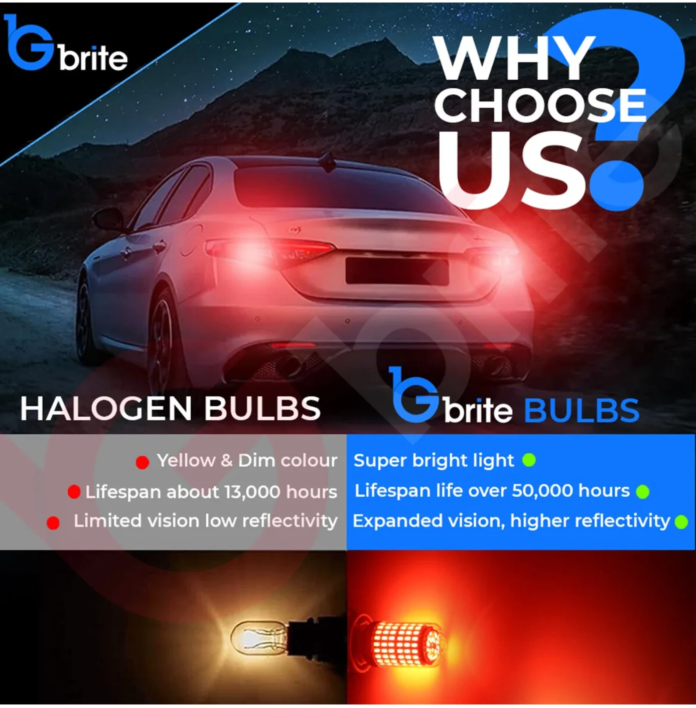 4X 1157 BAY15D LED Canbus 144 - Led Tail Light Bulb Canbus ulasan dan harga
