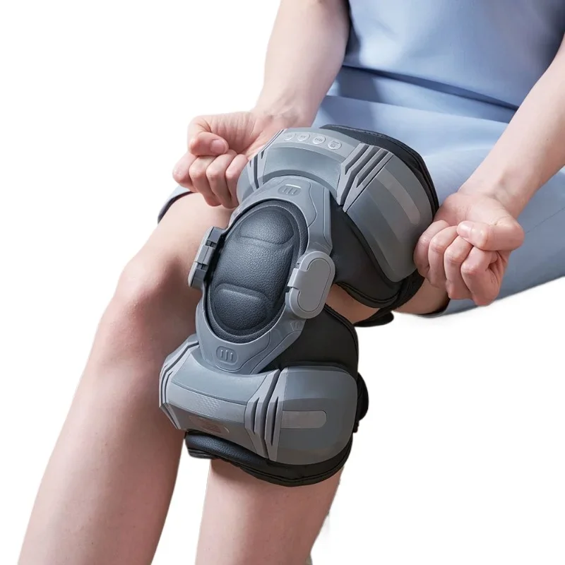 Knee knee joint air wave massager, elderly hot compress legs calf knee pads warm massage artifact