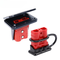 1set 50A For Anderson Plug 2P Charging Connector 600V Quick Plug Car Battery Power Connectors Electrical Wire Cable Connectors