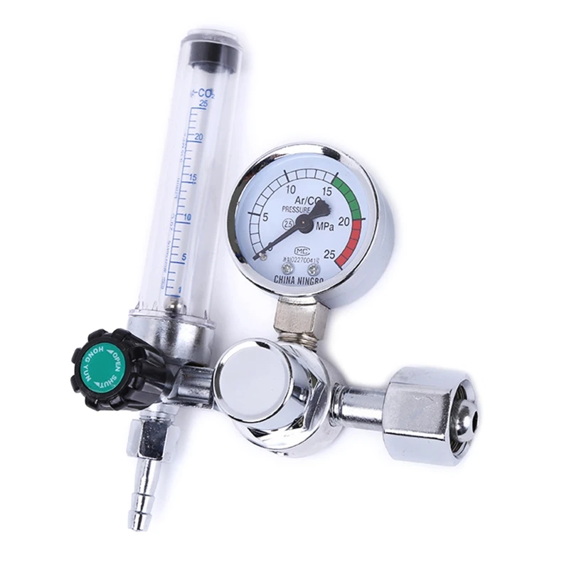 

0-25MPa 5/8" Argon Flow Meter Welding Regulator Gauge for Weld Mig Tig Welding