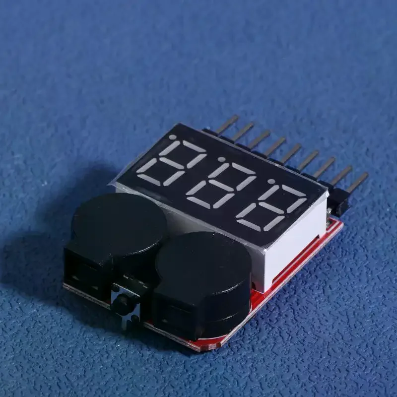 1/3/5PCS RC Voltage Display Battery Low Alarm Buzzer 1S-8S Meter Tester Lipo Battery Monitor For RC Car Drone Helicopter