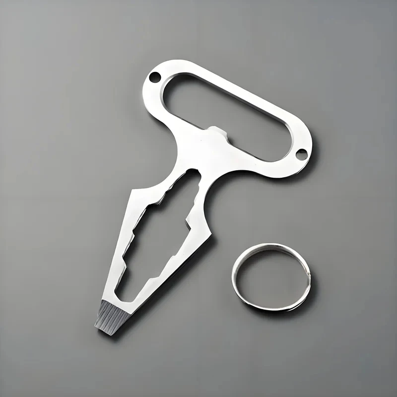 

Self Defense Keychain Stinger Tool Emergency Survival EDC Bottle Opener Wrench for Men Women Outdoor Personal Protection