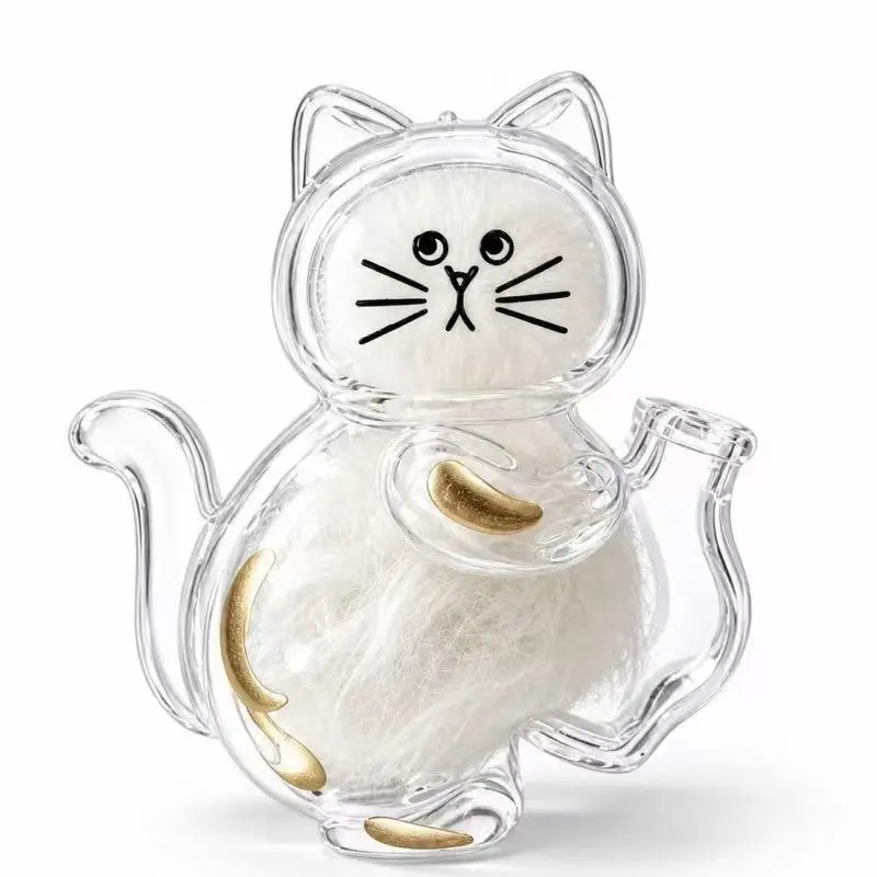 Katzenhaar-Erinnerungsmagnet für den Kühlschrank, Transparente Kapsel, DIY-Gedenkstück zur Aufbewahrung von Katzenbärten, Geschenk bei Haustierverlust