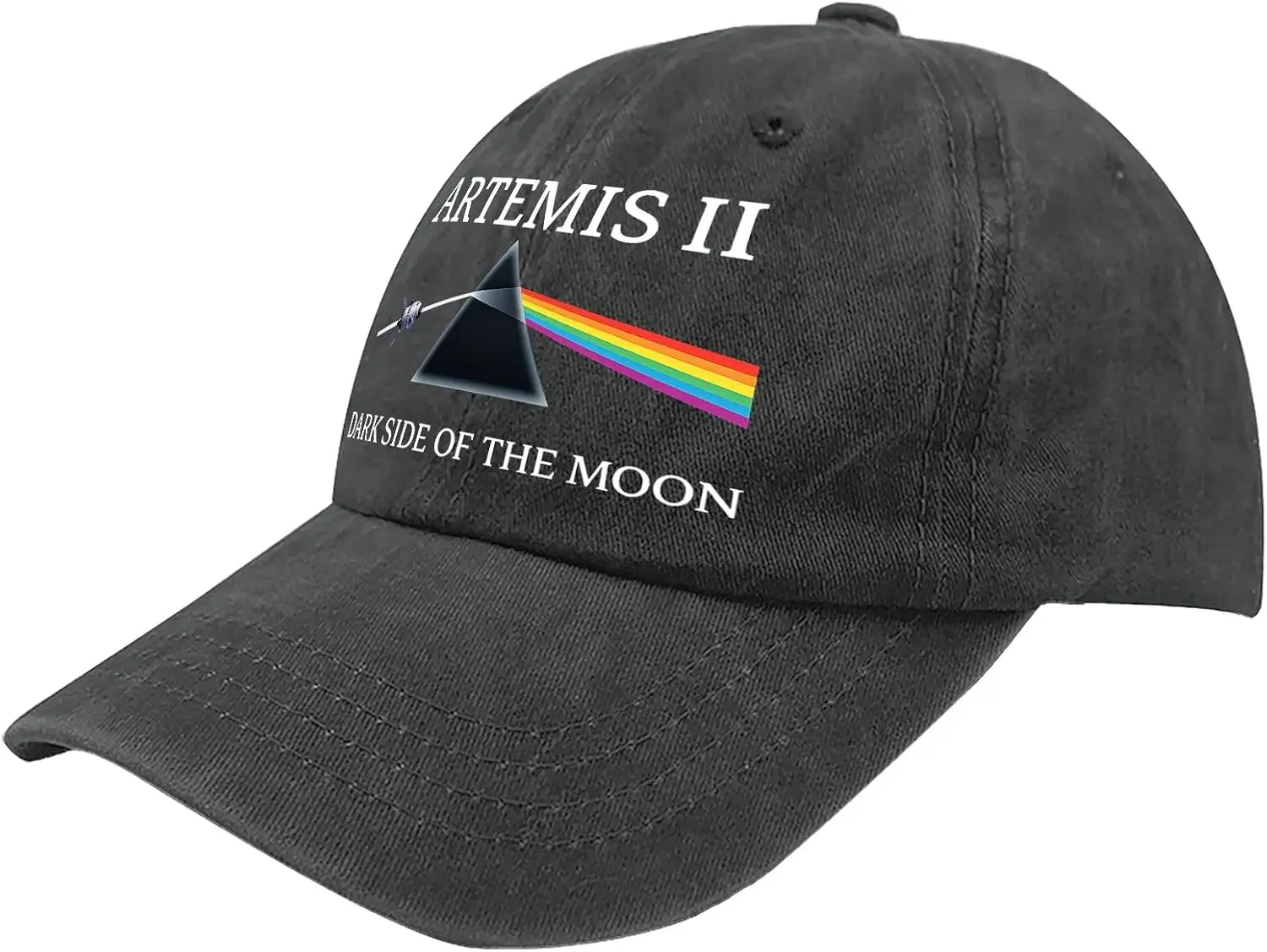 Artemis II 2026 Dark Side of the Moon Hat,Lunar Mission Cap for Men, Vintage Space Baseball Hat