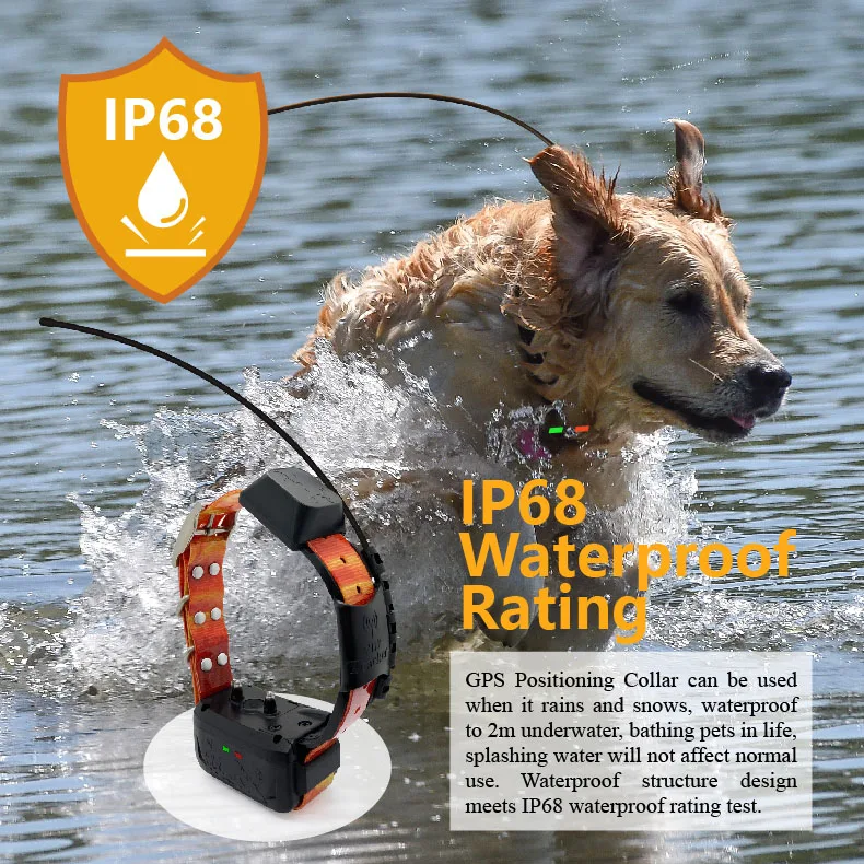 ESEEK Pet Training And Comportamento Prodotti 4g/Wifi GPS Tracker per collare di animali domestici con palmare