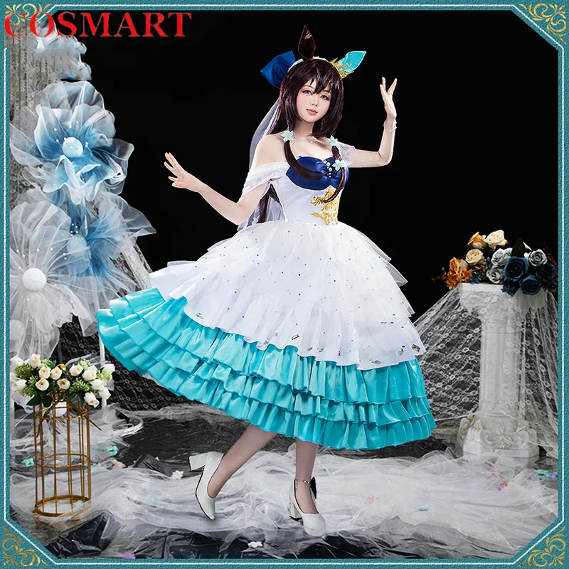 Umamusume:pretty Derby Vivlos Flower Marriage Dress Cosplay Costume Cos Game Anime Party Uniform Hallowen Play Role Clothes