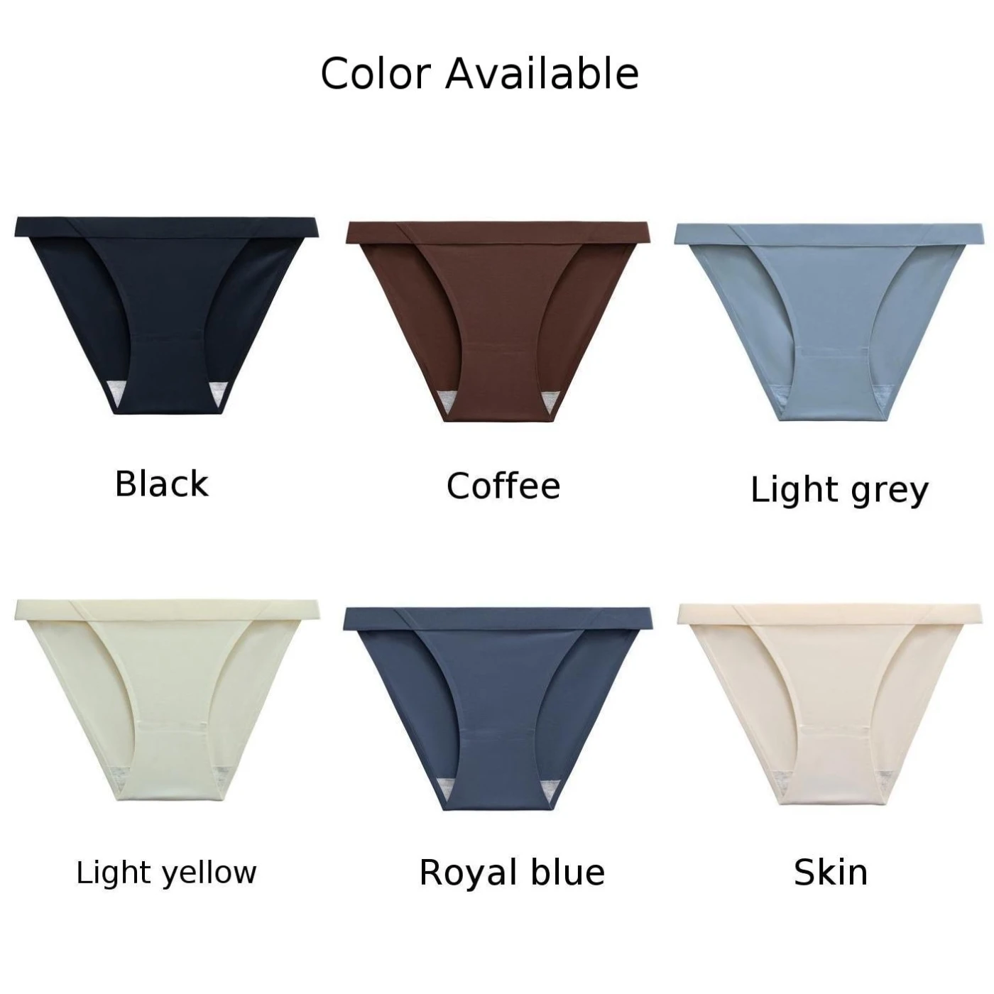 Low Waist Ice Silk Sexy Comfortable Breathable Cotton Triangle Panties Women