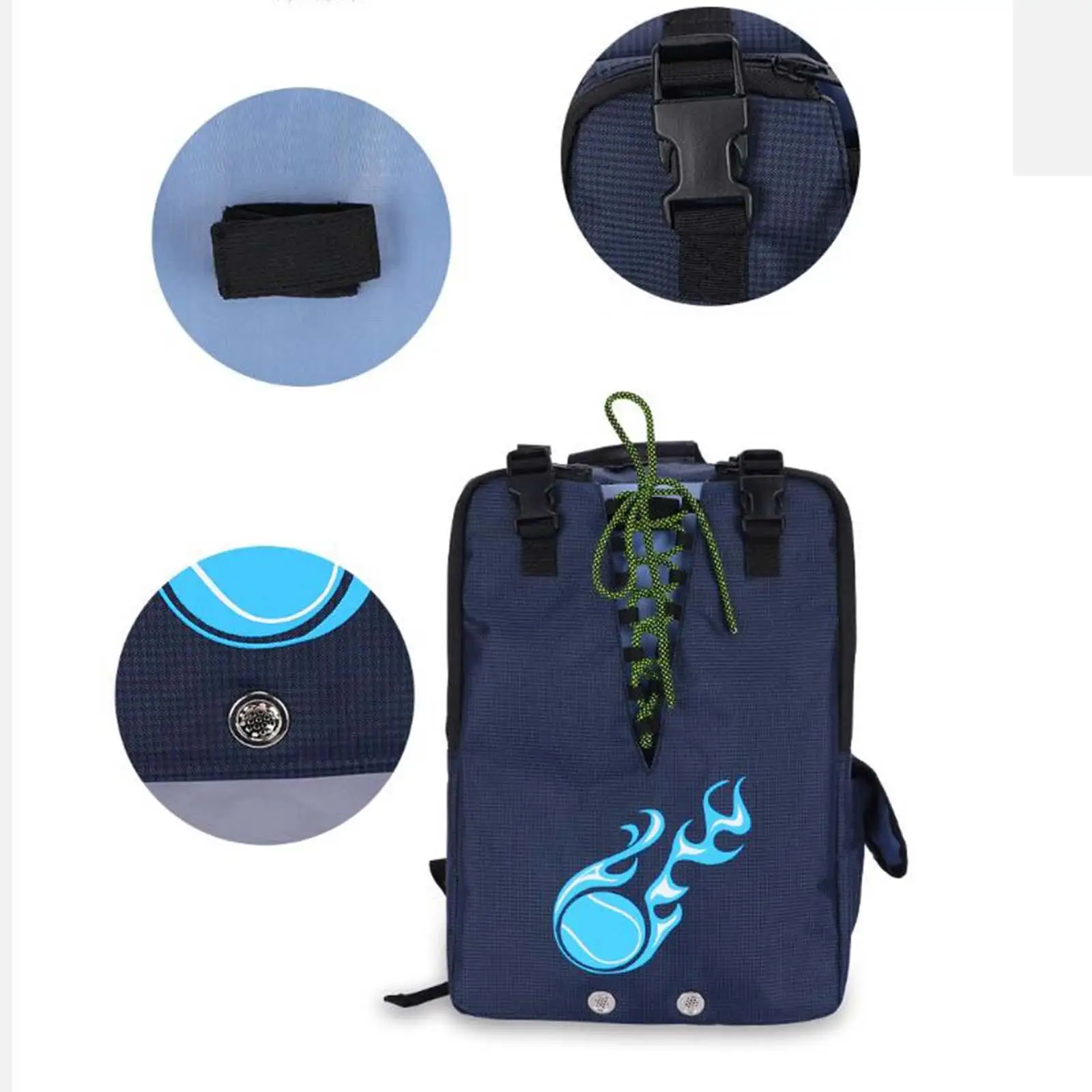 

Tennis Bag Durable Racquet Bag for Squash Pickleball Racquet Balls Accessory