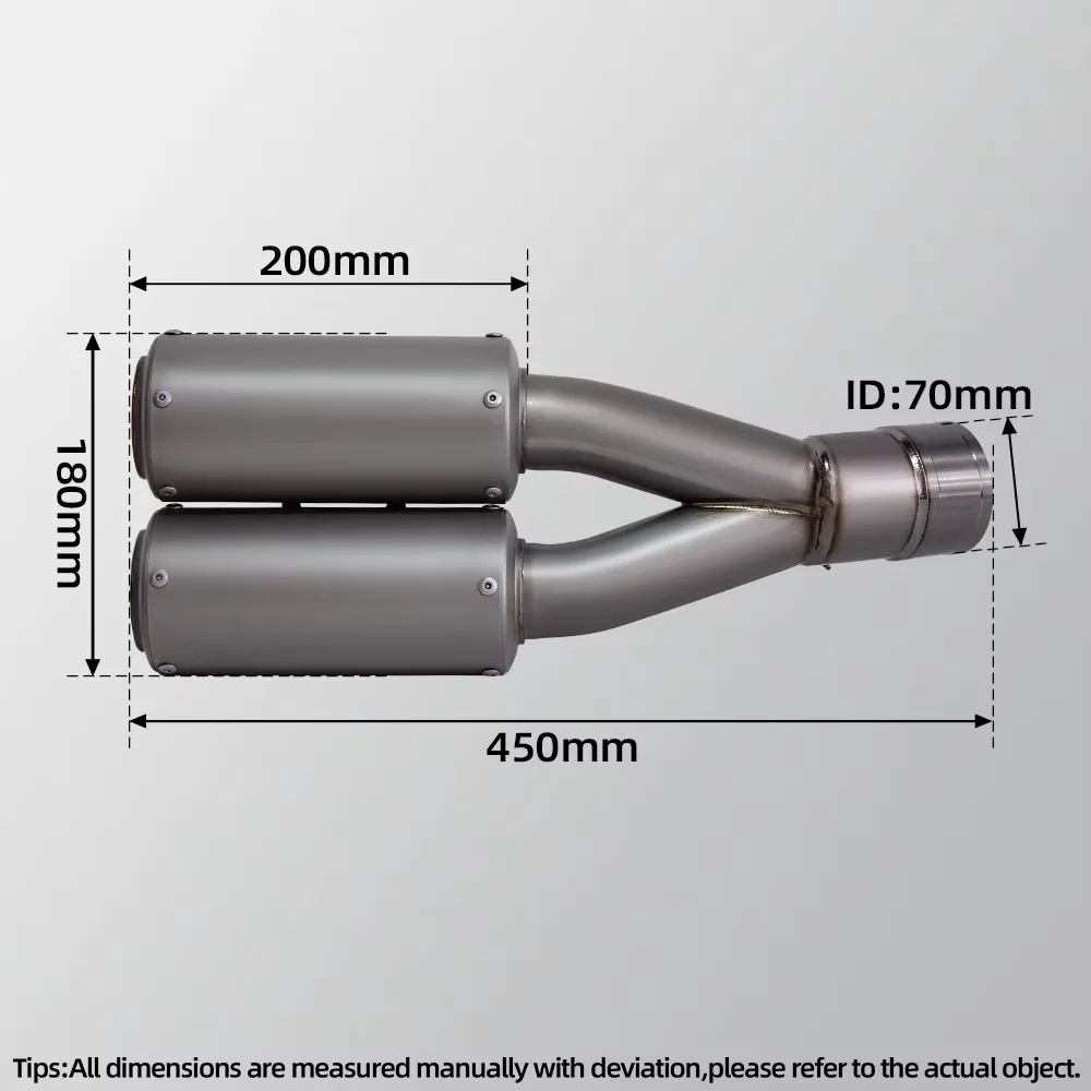 Motorcycle Exhaust System Full Titanium Front Link Manifold Slip on Line Muffler Pipe For Honda CB650R CB650F CBR650F CBR650R