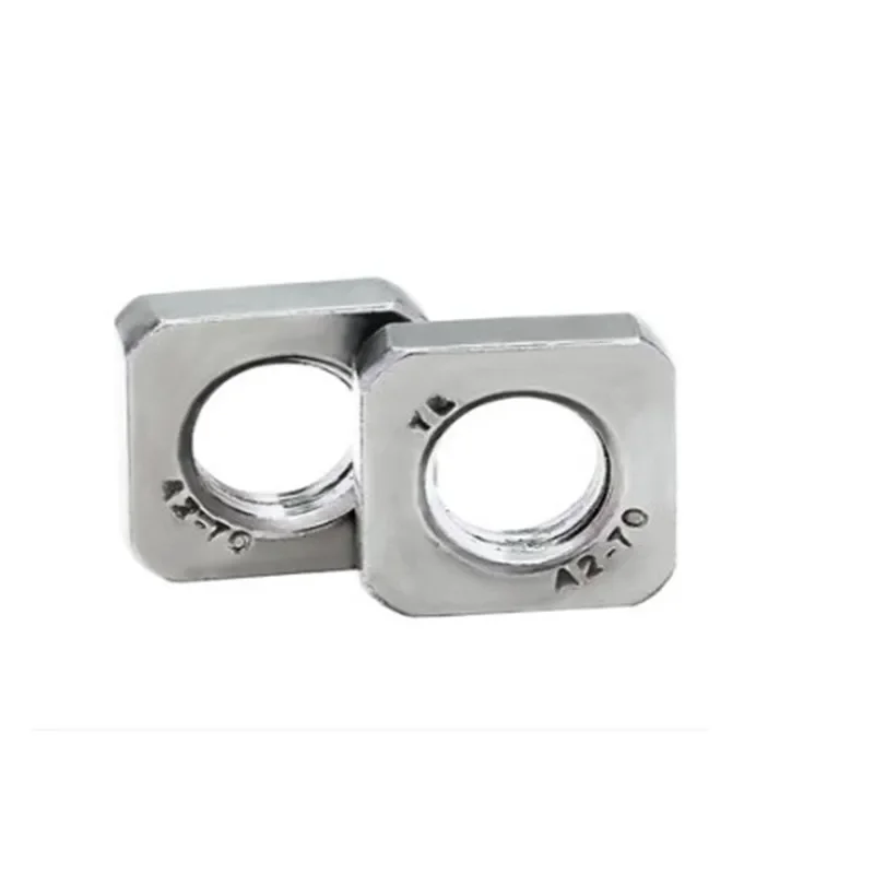 

10/20/50/100 Pieces DIN562 Stainless Steel Square Thin Nuts M3 M4 M5 M6 M8 M10