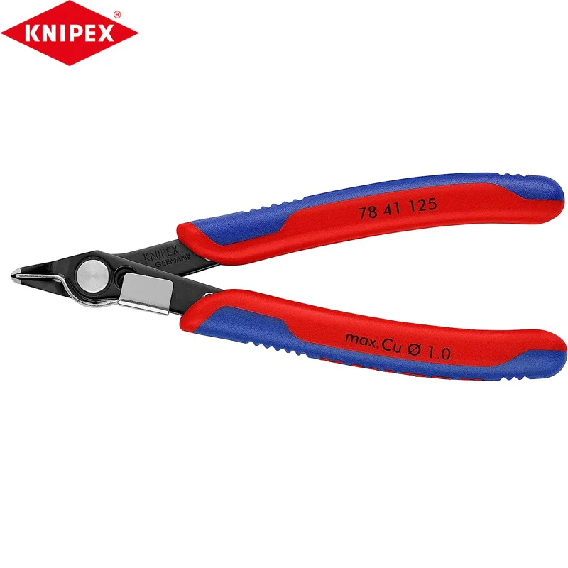 

KNIPEX 78 41 125 Electronic Cutting Pliers Stainless Steel Material Dual Color And Dual Material Handle Simple Operation