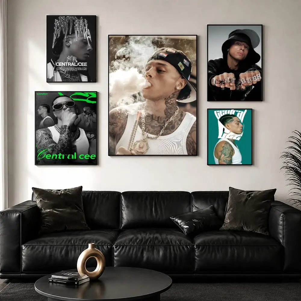 1pc Uk Rap Singer C-Central Cee Poster Perfect Sticker Self Adhesive for Office Home Theater Wall Art Decor Fancy Gift