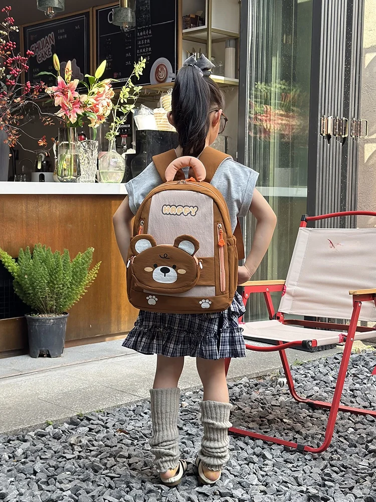 超軽量女子学生用スクールバッグ3way高級感あふれる幼稚園児用リュックサック（クッションサポート付き）