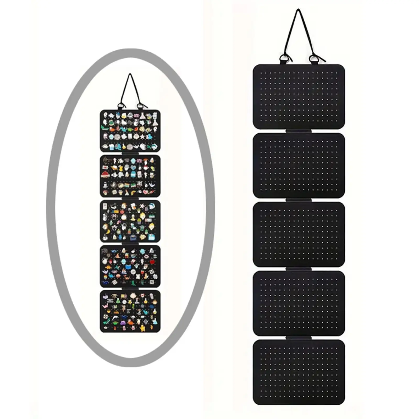 Enamel Pin Display Panels Felt Jewelry Boards Easy to Install Brooch Pin Holder for Home Displaying DIY Crafting Door Hanging