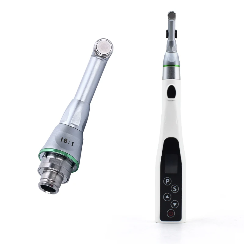 Dental Treatment Endo Motor With 16:1 Contra Angle Head wireless Endo Motor With LED Light Rotary Root Canal Instrument