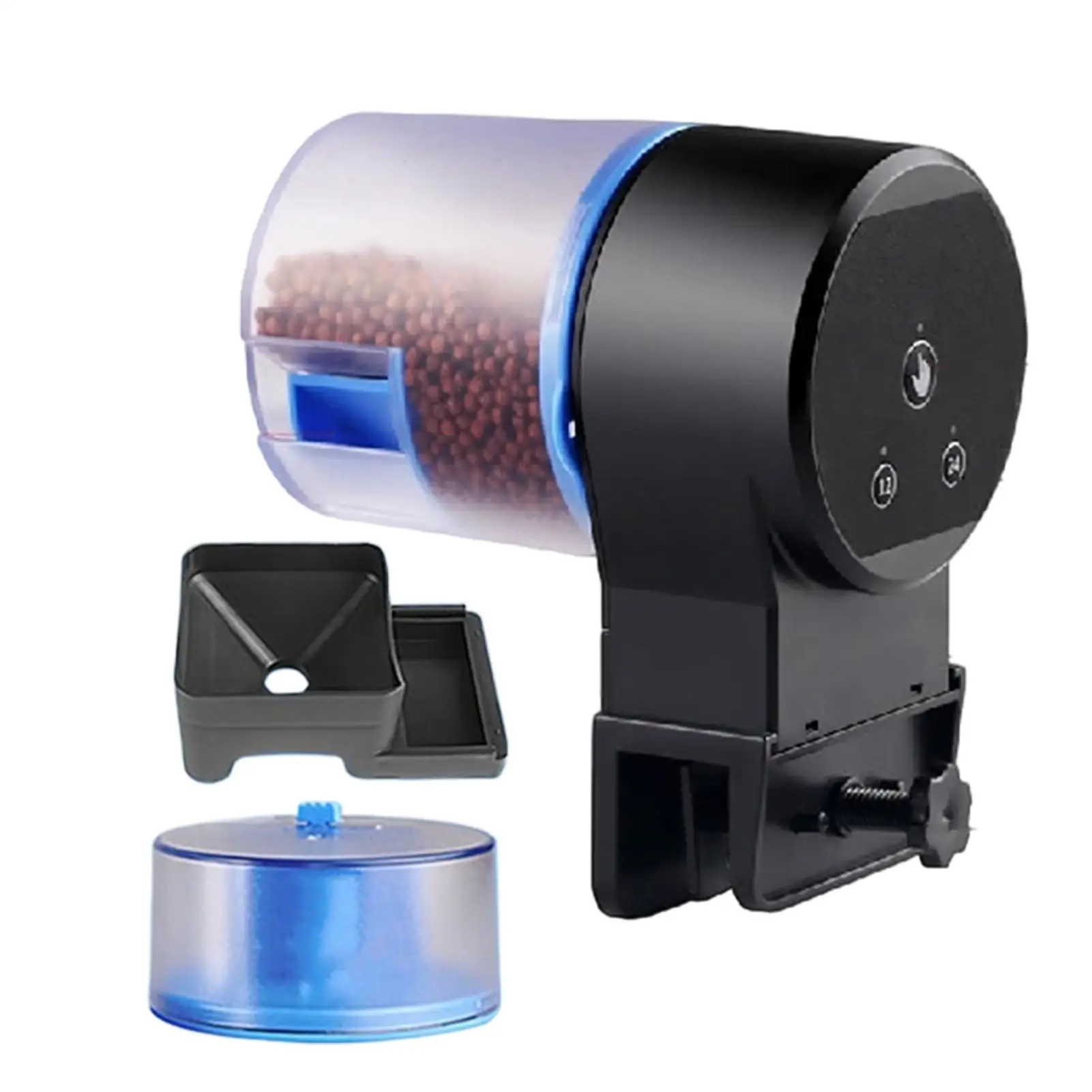 Fish Automatic Feeder Adjustable Precision Food Dispenser with Timer Aquarium Auto Feeder for Home Dorm Office Apartment Bedroom