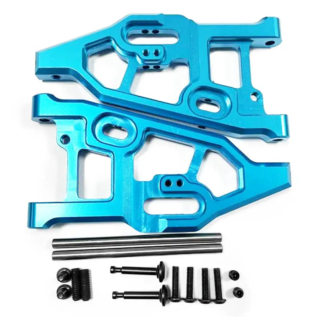 RCGOFOLLOW 1/7 Aluminum Alloy Enhanced Front Lower Suspension Arm Rc Front Lower Suspension Arm For ARRMA 6S RC Car Part Blue