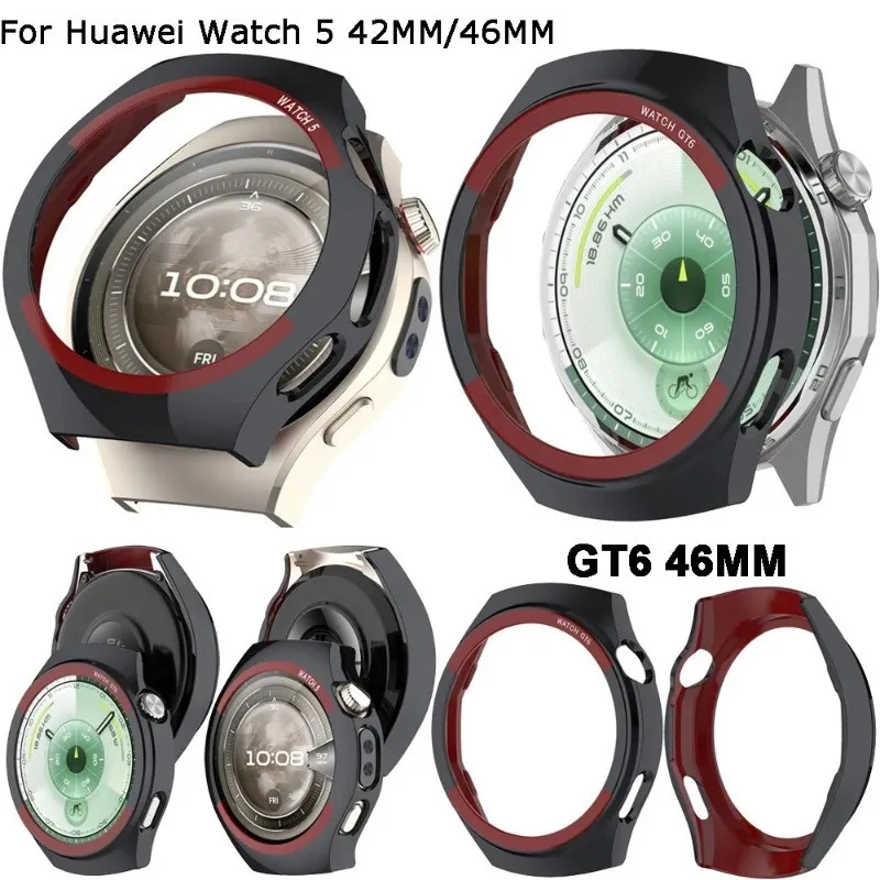 Protective Case for Huawei Watch 5 42mm 46mm GT 6 46mm Smartwatch Hollow Shell Protection Cover for Huawei GT6 GT5 46mm