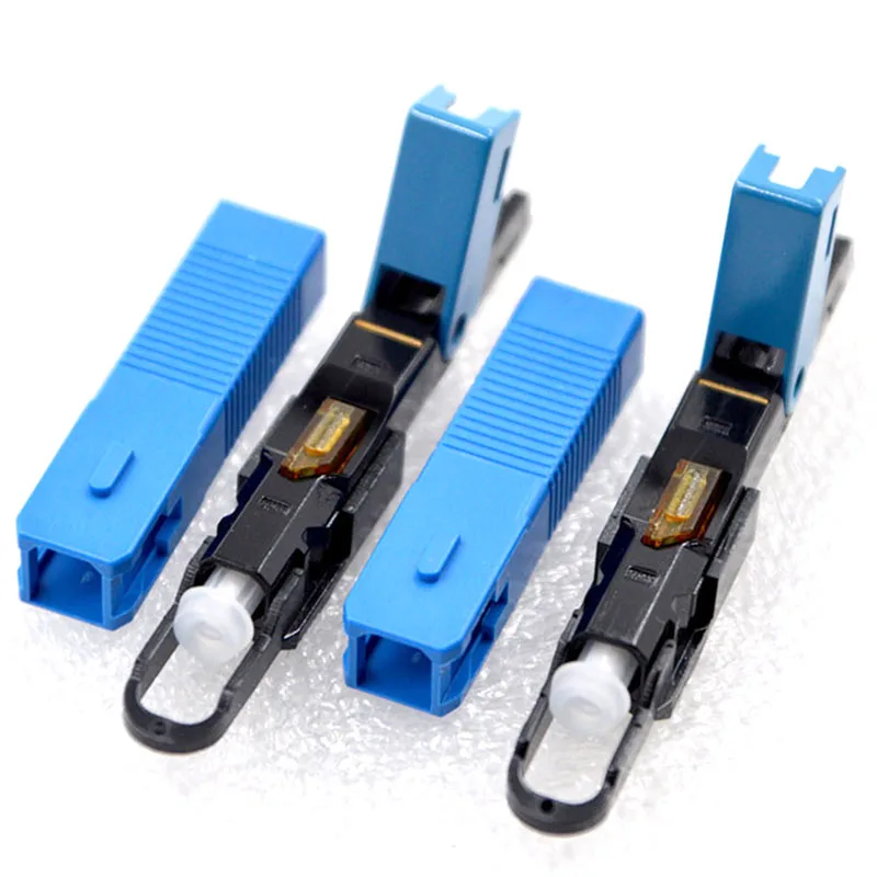 

50PCS NEW Hot Sell Optic Fiber Quick Connector FTTH SC Single Mode 250P1 UPC/APC Fast Connector Special Wholesale