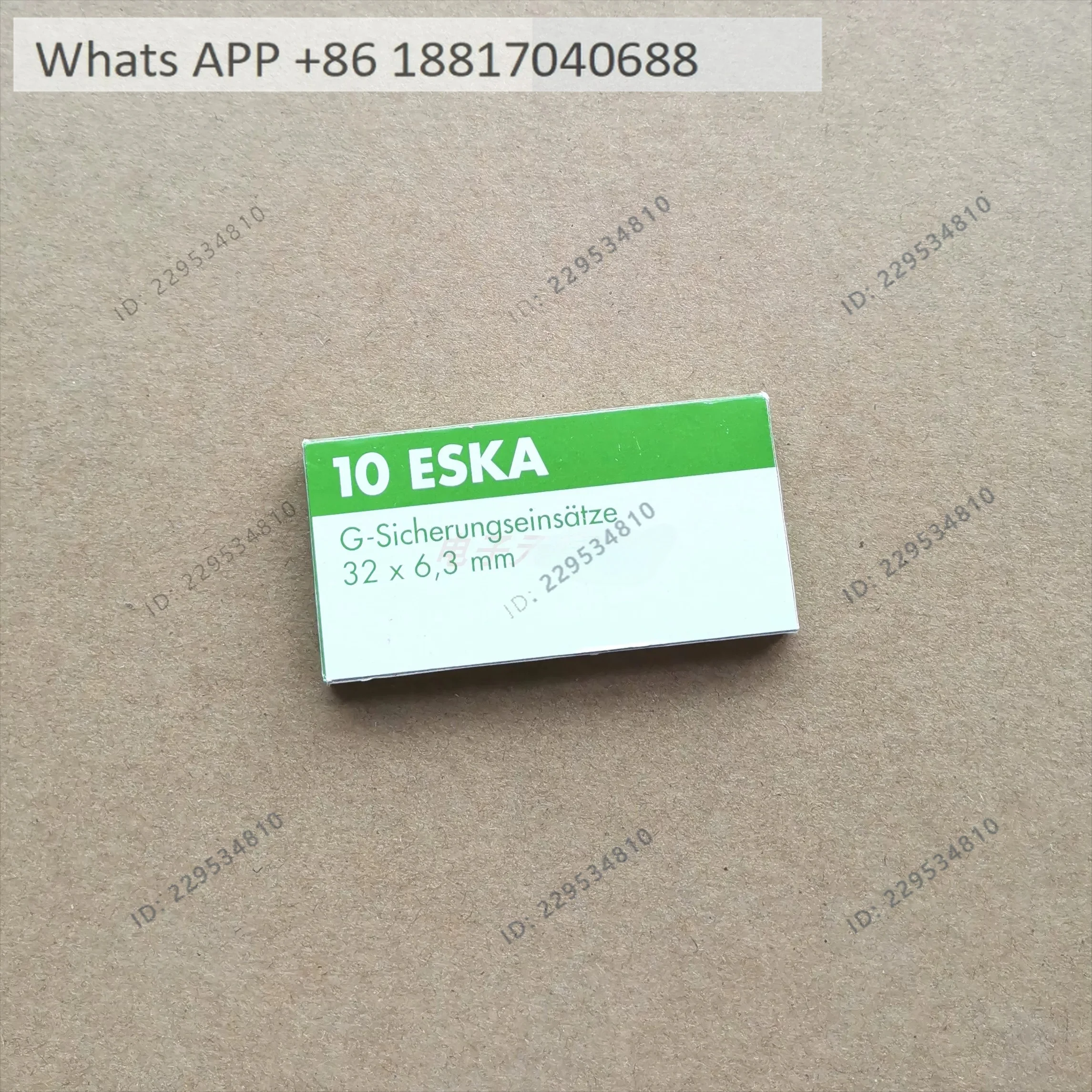 One box (10 pcs) fuse 6.3x32 slow T1H500V, ceramic fuse, with arc sand，1/2.5/3.15A