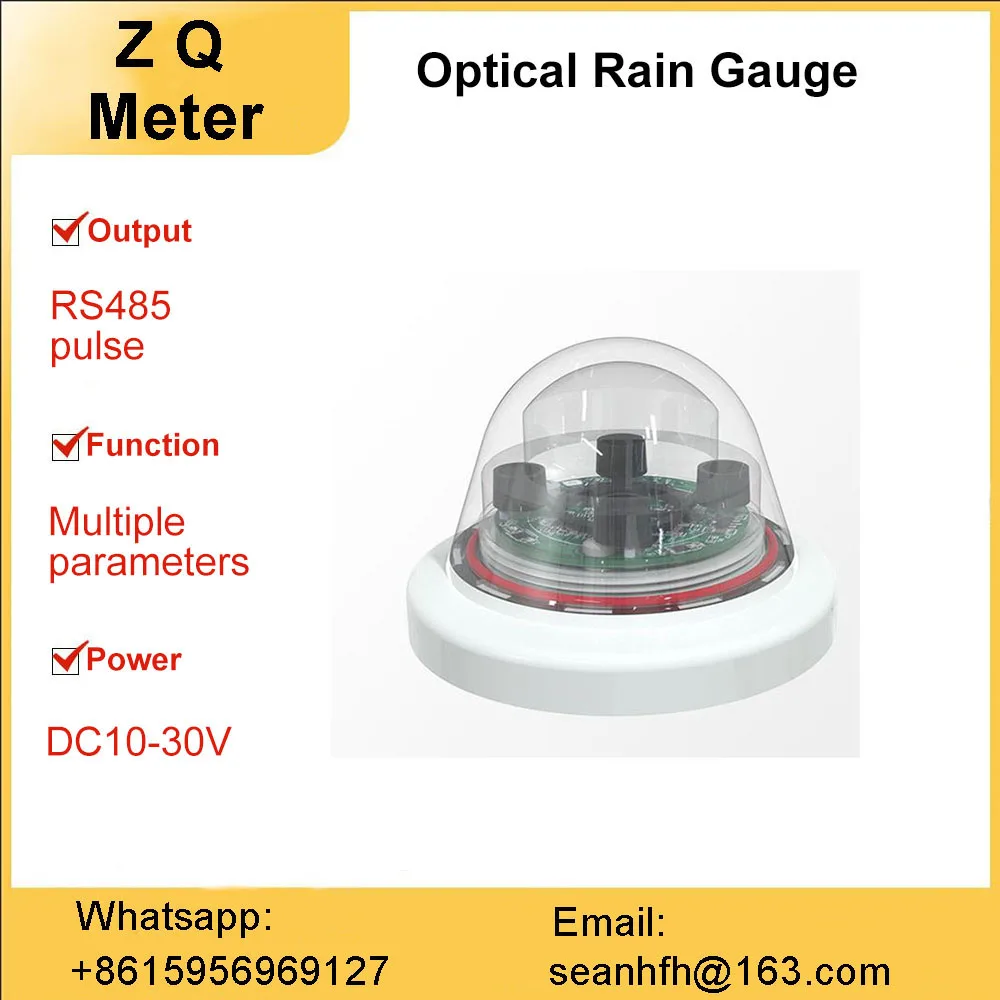 

Multiple parameters Optical rainfall sensor outdoor meteorological monitoring 485 pulse infrared intelligent rain gauge