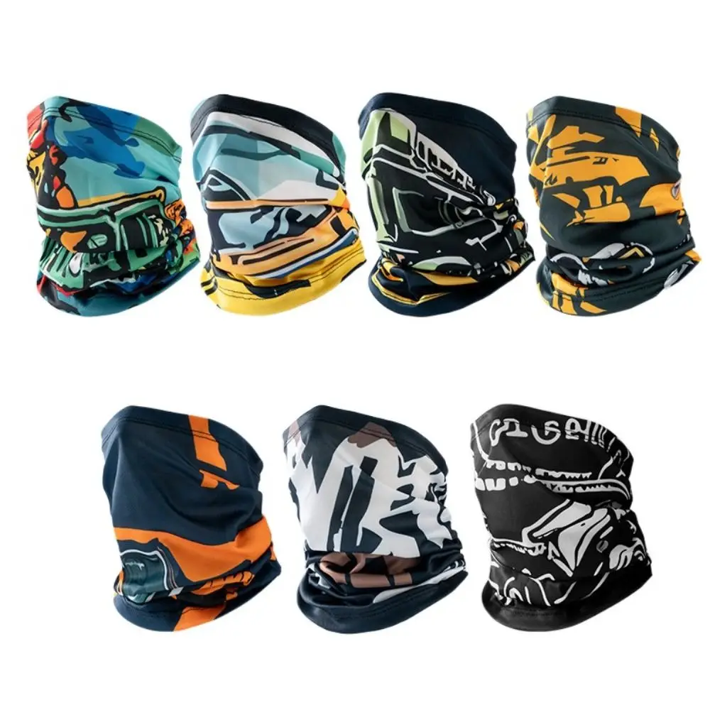 

Lightweight UV Protection Cycling Face Mask Ice Silk Elastic Headwear Scarf Soft Windproof Bandana Outdoor