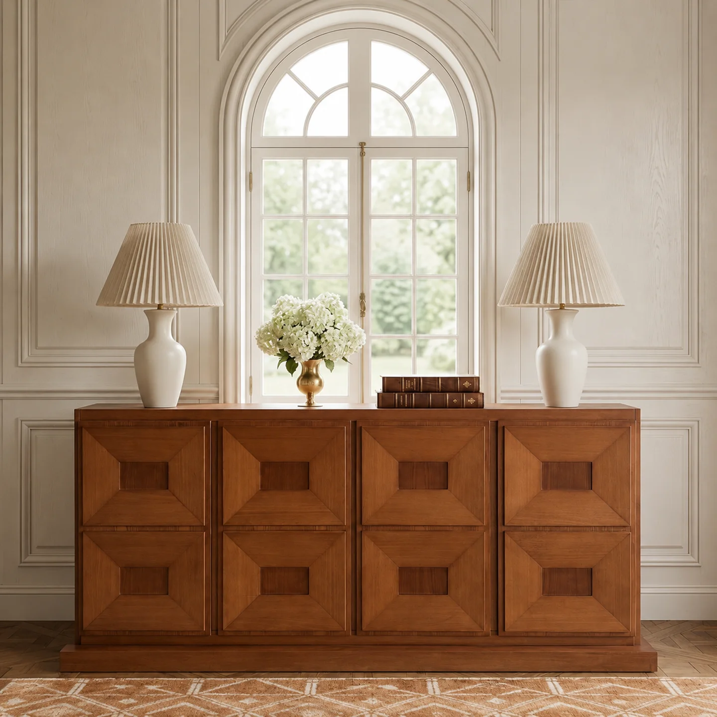 DSA medium and ancient style solid wood board dining side entrance hall entrance cabinet, retro simple decorative locker