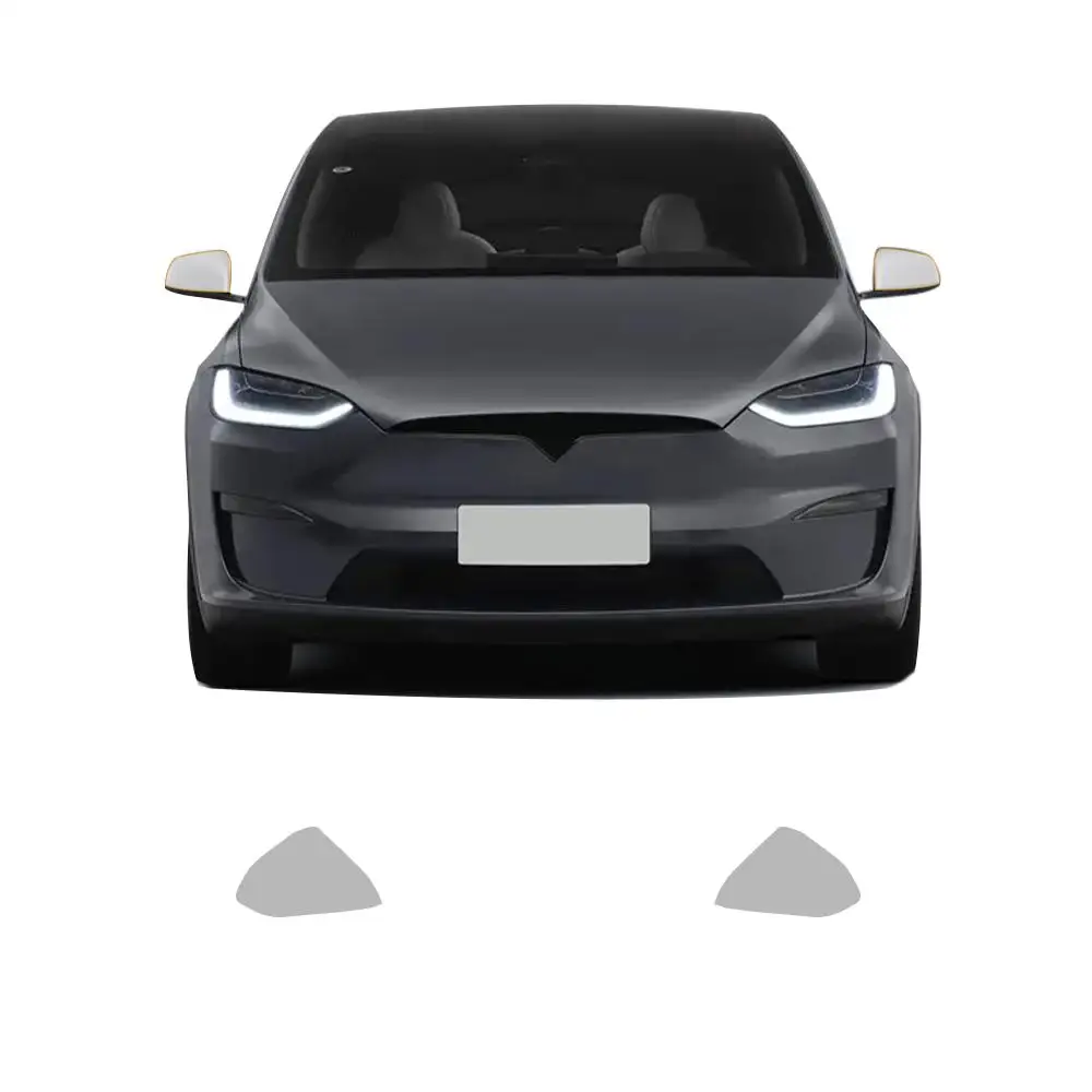 For Tesla Model X 2022 2023 Headlight Film Car Rear Mirror Pre-Cut Paint Protection Film Clear TPU PPF Accessories Transparent