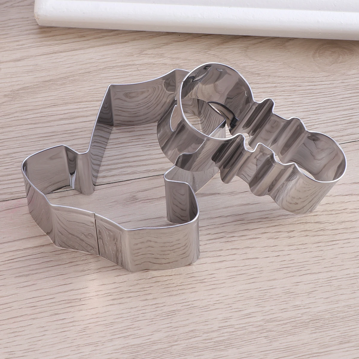 

5pcs Stainless Steel Cookie Cutter Set Baby Shower Biscuit Molds For Diy Chocolate Cake Dessert Kitchen Party Tools