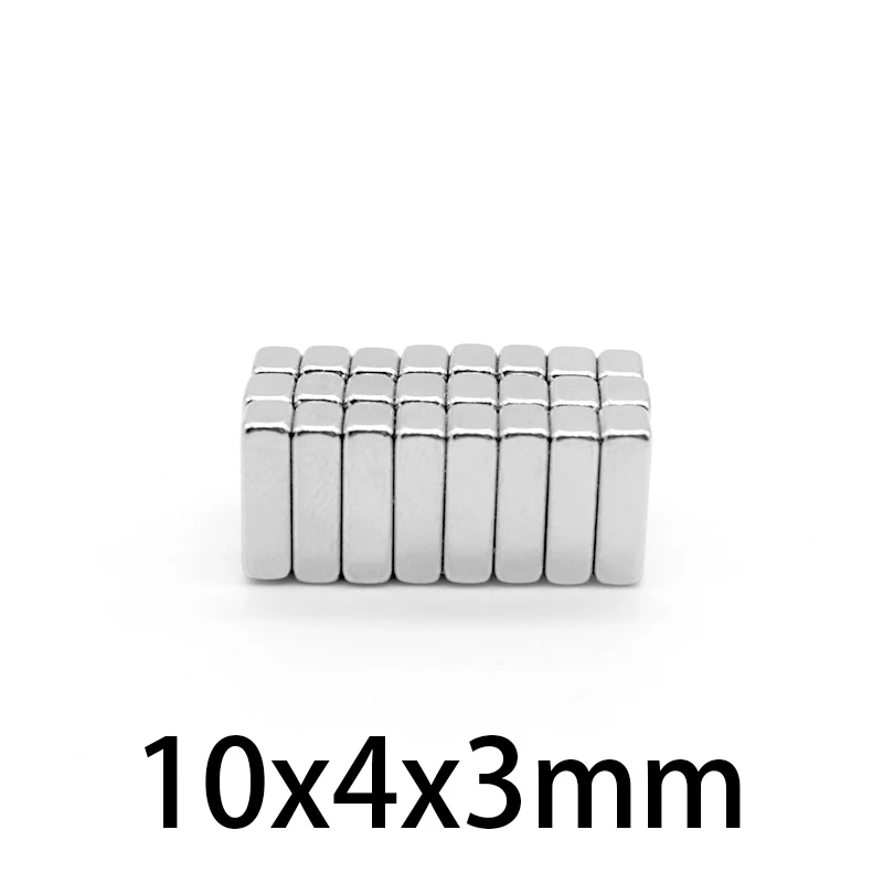 10x4x3mm Block Powerful Magnets 10mmX4mmX3mm Sheet Magnet 10x4x3mm For Home Refrigerators, Offices DIY 10*4*3mm