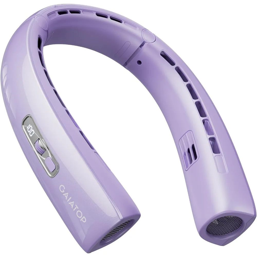 

Портативный вентилятор для шеи с 360-градусным охлаждением, регулируемой скоростью, без использования рук, для улицы, путешествий, офиса, спортзала, в подарок