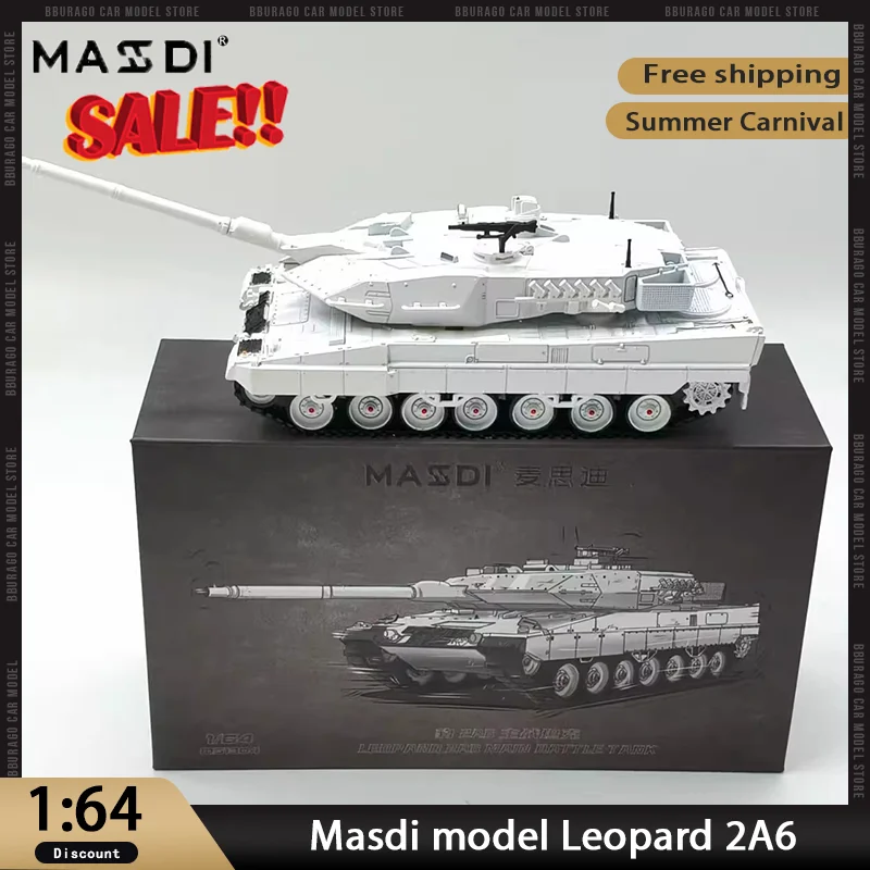

Новый продукт Masdi 1:64 Leopard 2A6, модель основного боевого танка, имитационная модель из сплава, военная коллекция готовых изделий, украшения