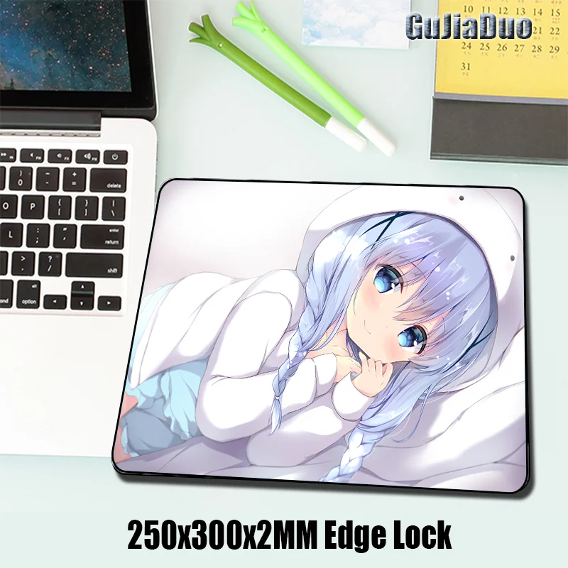 GuJiaDuo Mange Cute Lori Mouse Pad Computer Table Pad Gaming Hoom Accessories Kawaii XL Gamer Anime Mousepad Pc Cushion Desk Mat