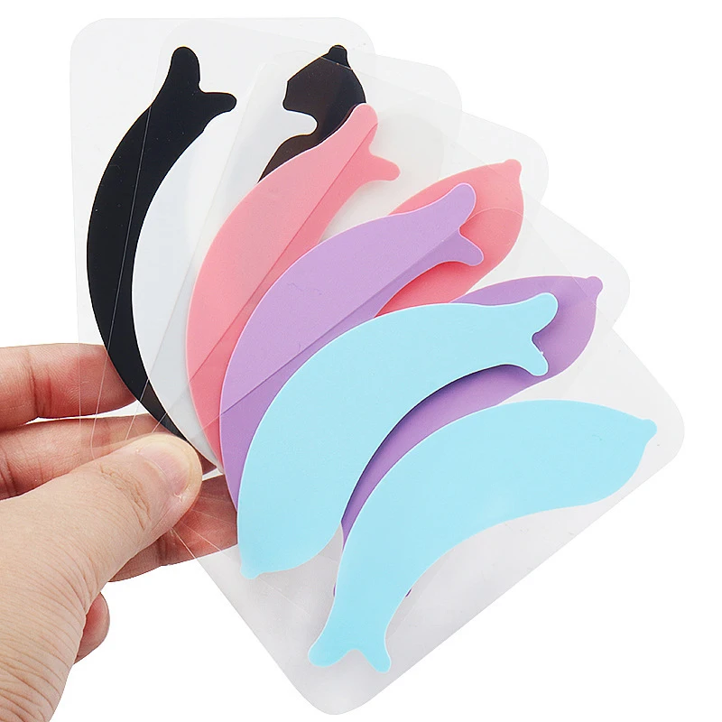 New Reusable 1Pair Eye Pads Silicone Stripe Lash Lift Eyelash Extension Hydrogel Patches Under Eye Gel Patch Makeup Tools