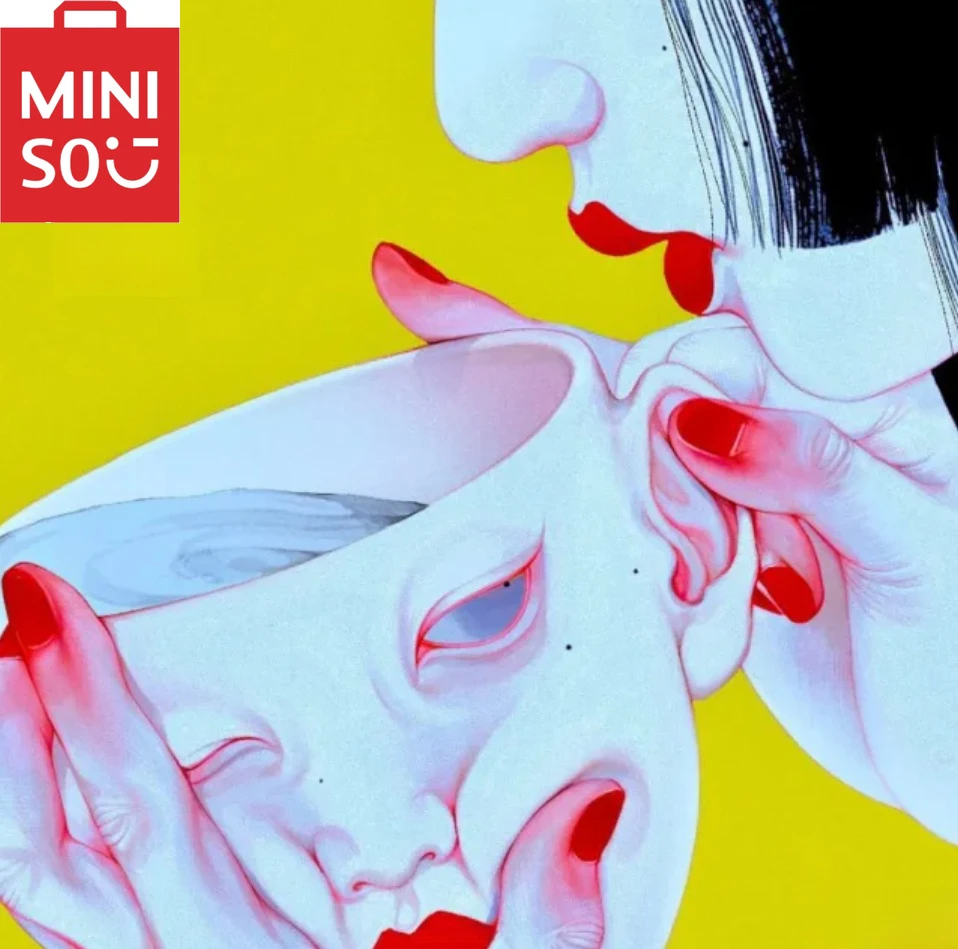 

MINISO Oil Painting By Number Abstract Figure Funny Red Nails Home Decoration Painting Wall Bedroom Room Decor Gift Frameless