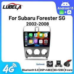 Android 13 Autoradio Voor Subaru Forester Sg 2002-2008 Multimedia Videospeler Navigatie Stereo Gps Carplay 4G DVD Autoradio 2din