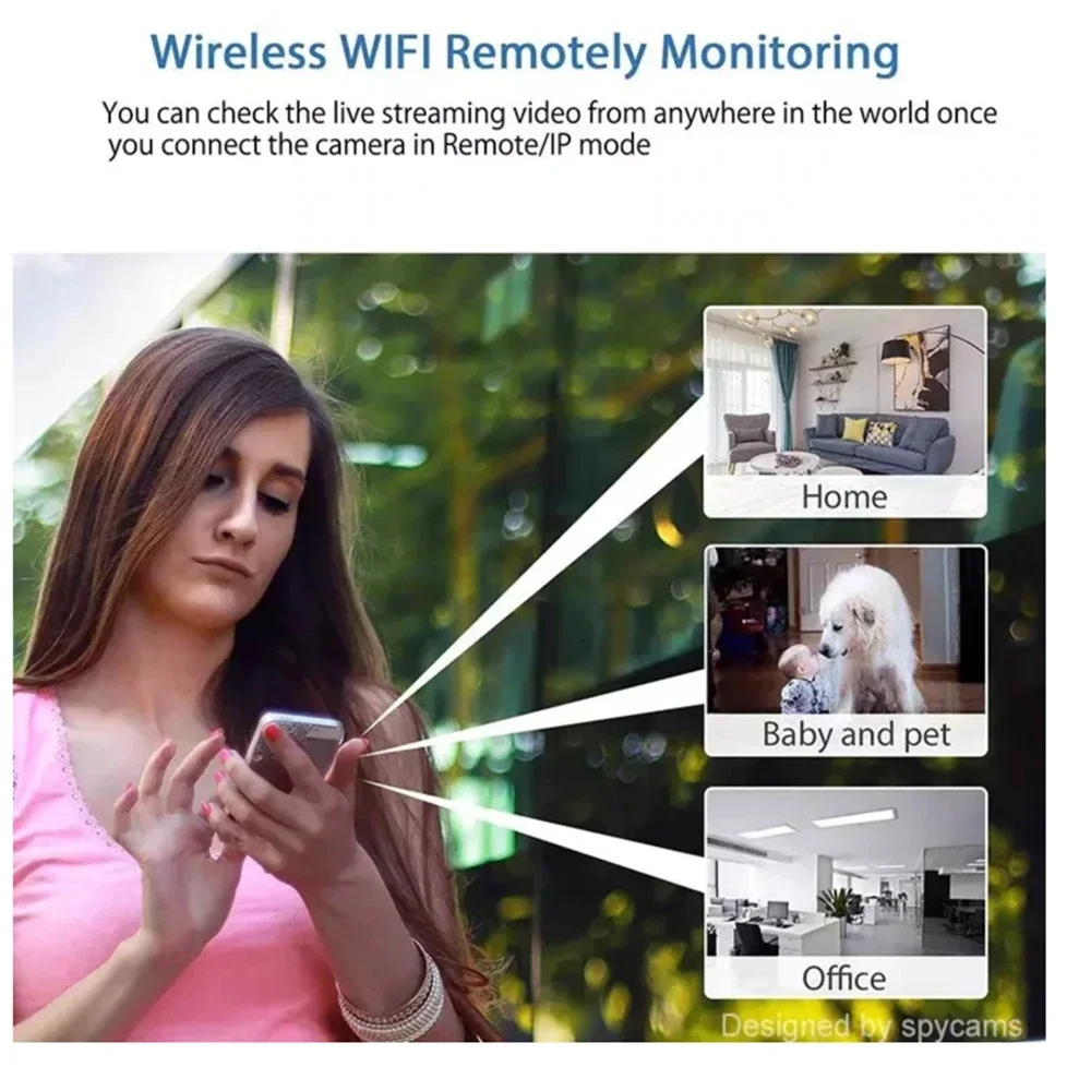 1080P HD Mini Camera WiFi Wireless HD Night Vision Camera Home X5 Remote Camera Kids Pet Safety Monitoring