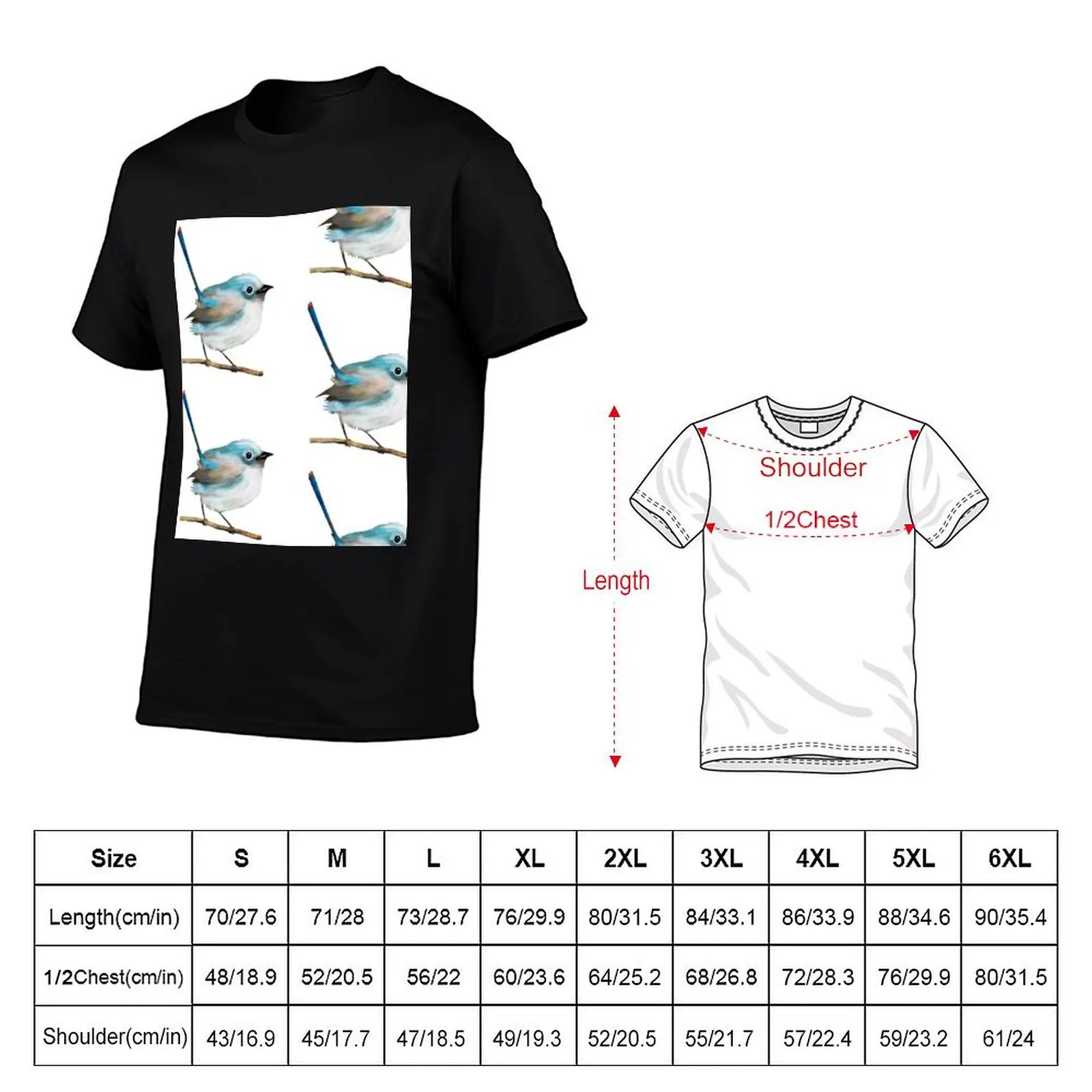 Little Fairywren T-Shirt Short sleeve tee cheap stuff anime shirt slim fit t shirts for men