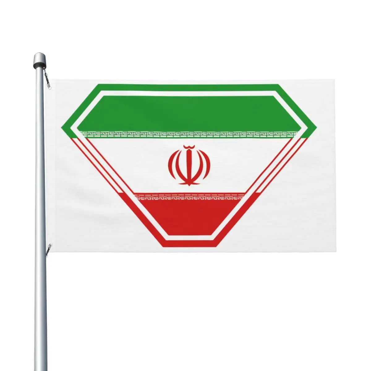 Iran SuperEmpowered Flag Flag Hochwertige hängende Polyesterfahnen, 90 x 150 cm, grafisches Banner für College-Wohnheimzimmer, Schlafzimmer