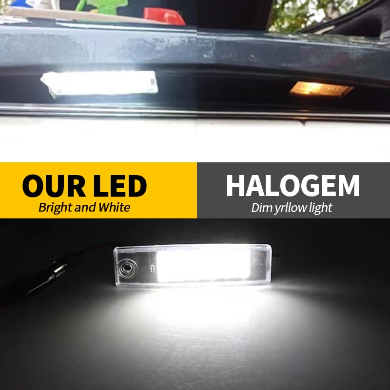 2 個トヨタハリアーハイエースハイランダークルーガーランドクルーザー 200 RAV4 レクサス RX300 白車 LED ナンバープレートライト警告ランプ